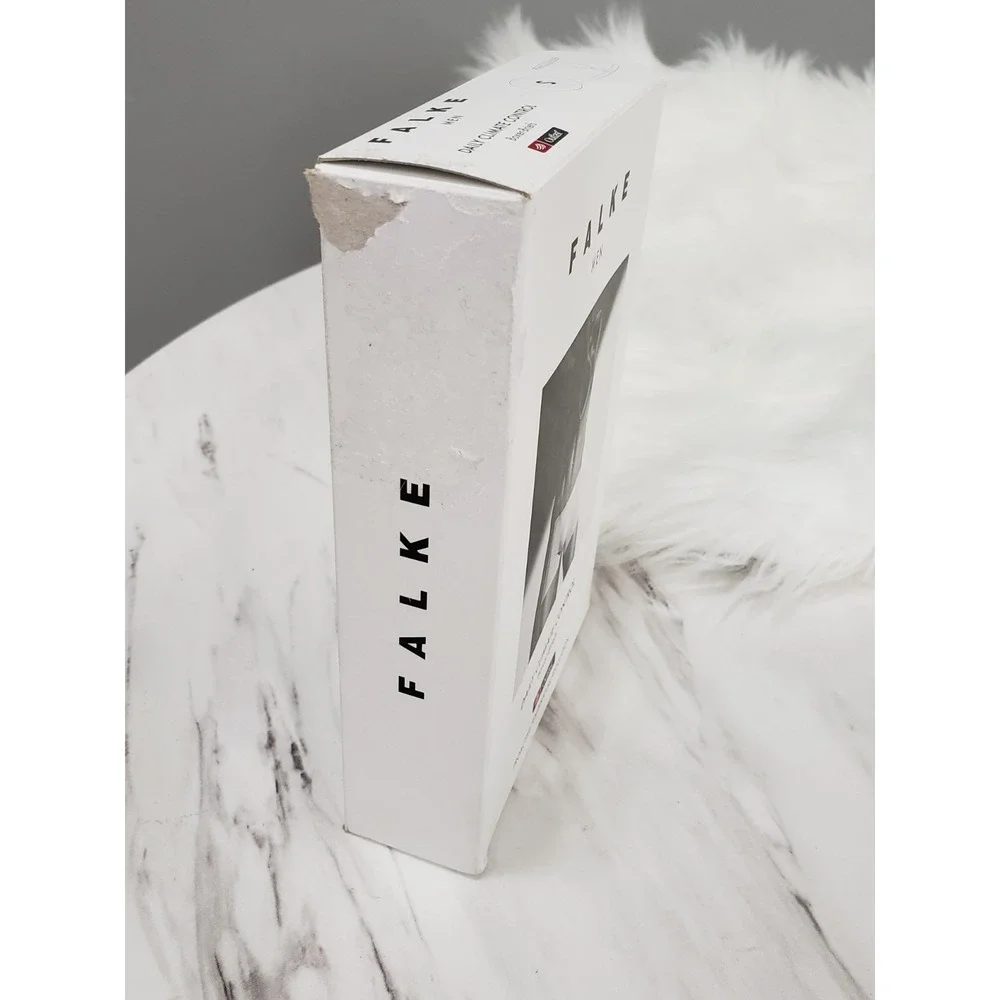 NEW DAMAGED BOX Falke 68110 Outlast Daily Climate Control Boxer Brief WHITE